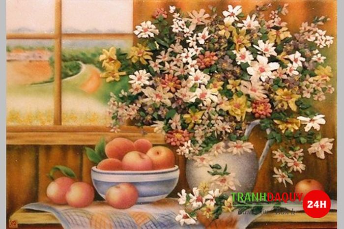 Tranh đá quý TREO PHÒNG BẾP TUYỆT ĐẸP T310