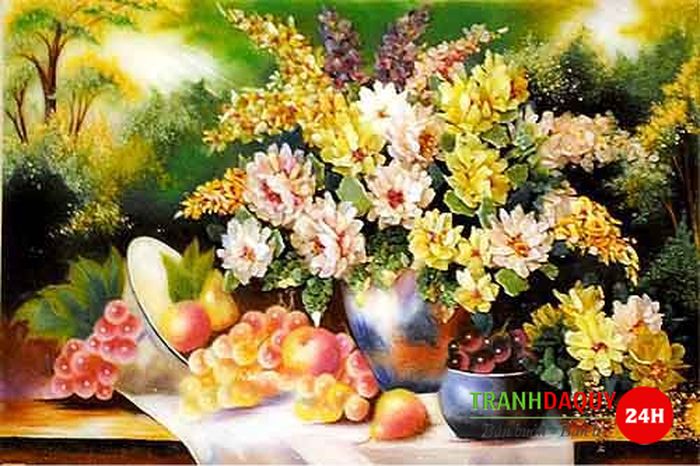 Tranh đá quý tĩnh vật T309