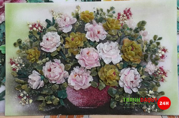 Tranh đá quý hoa xếp N121