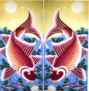 Tranh đá quý cá chép T76