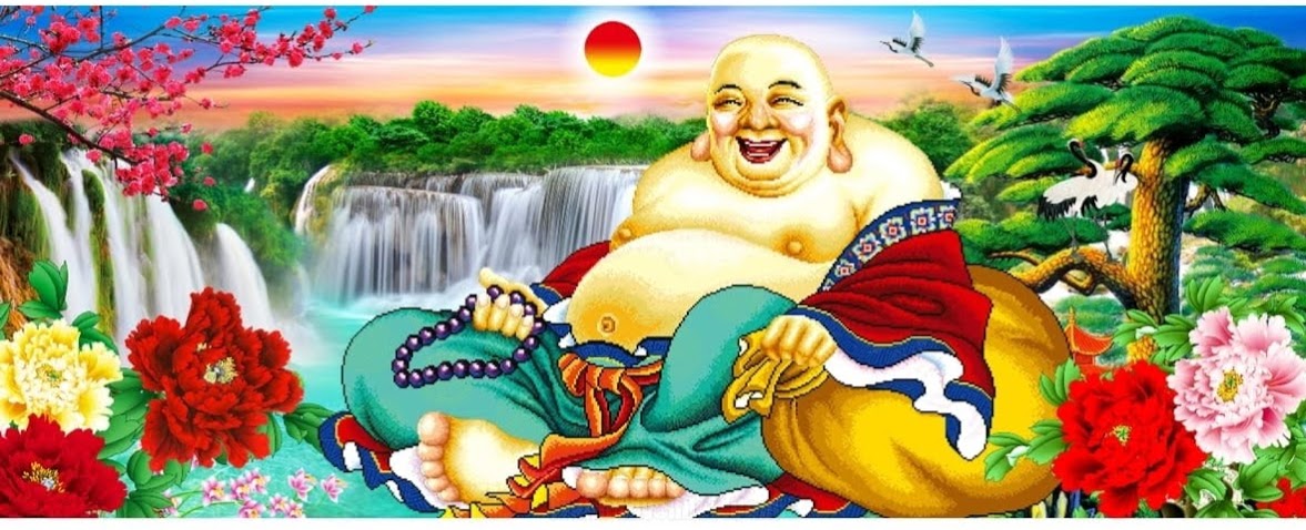 Tranh đá quý phật di lặc TUYỆT ĐẸP T177