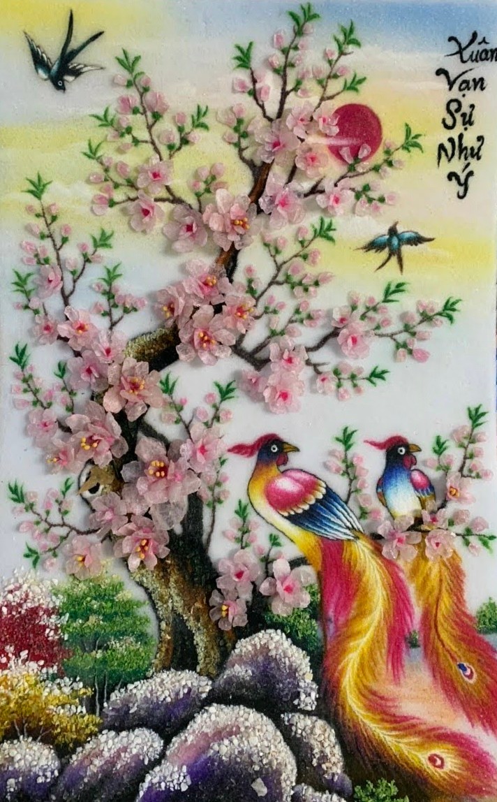 Tranh đá quý HẠNH PHÚC V269