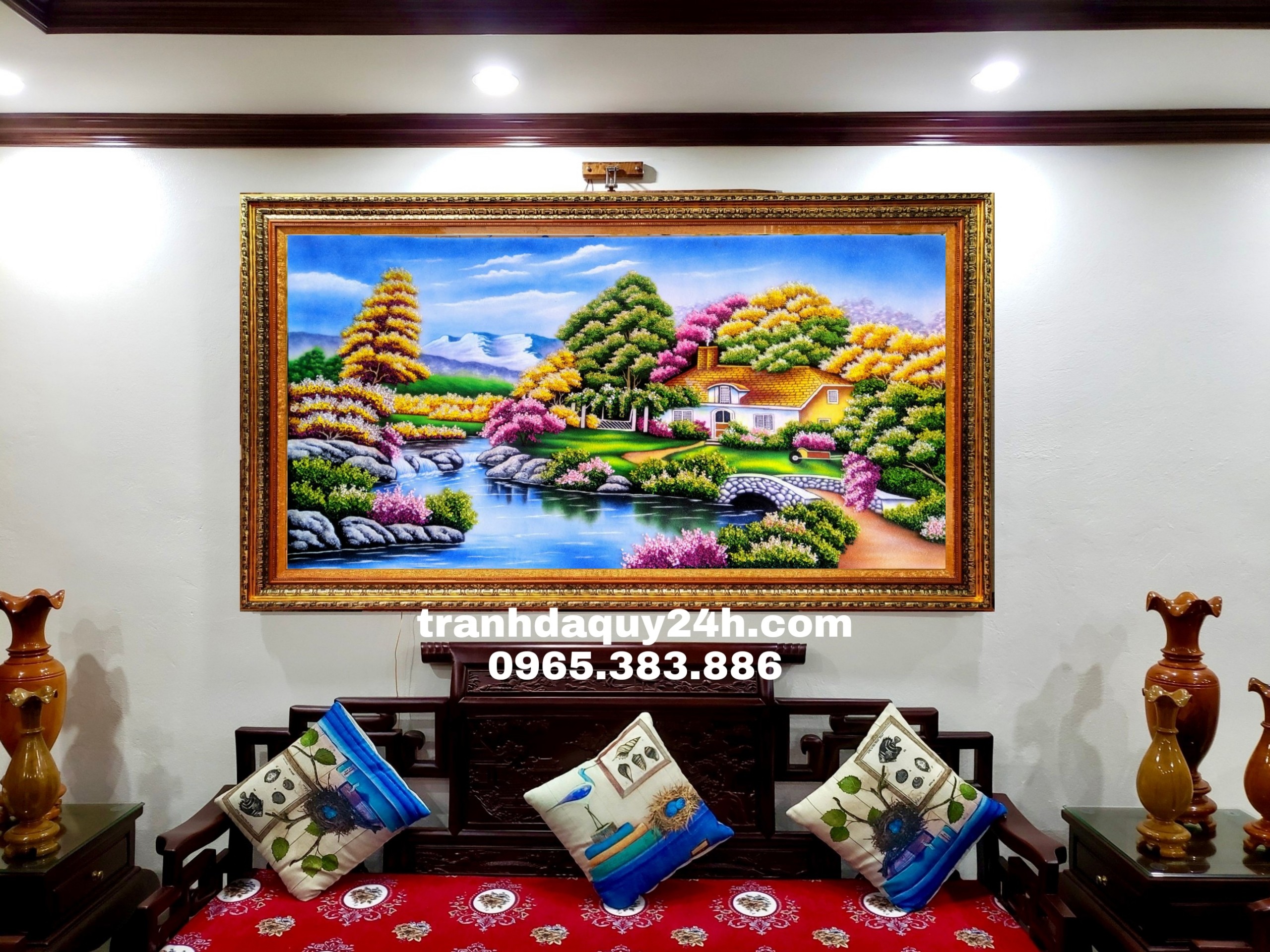 Tranh đá quý phong cảnh đẹp T322