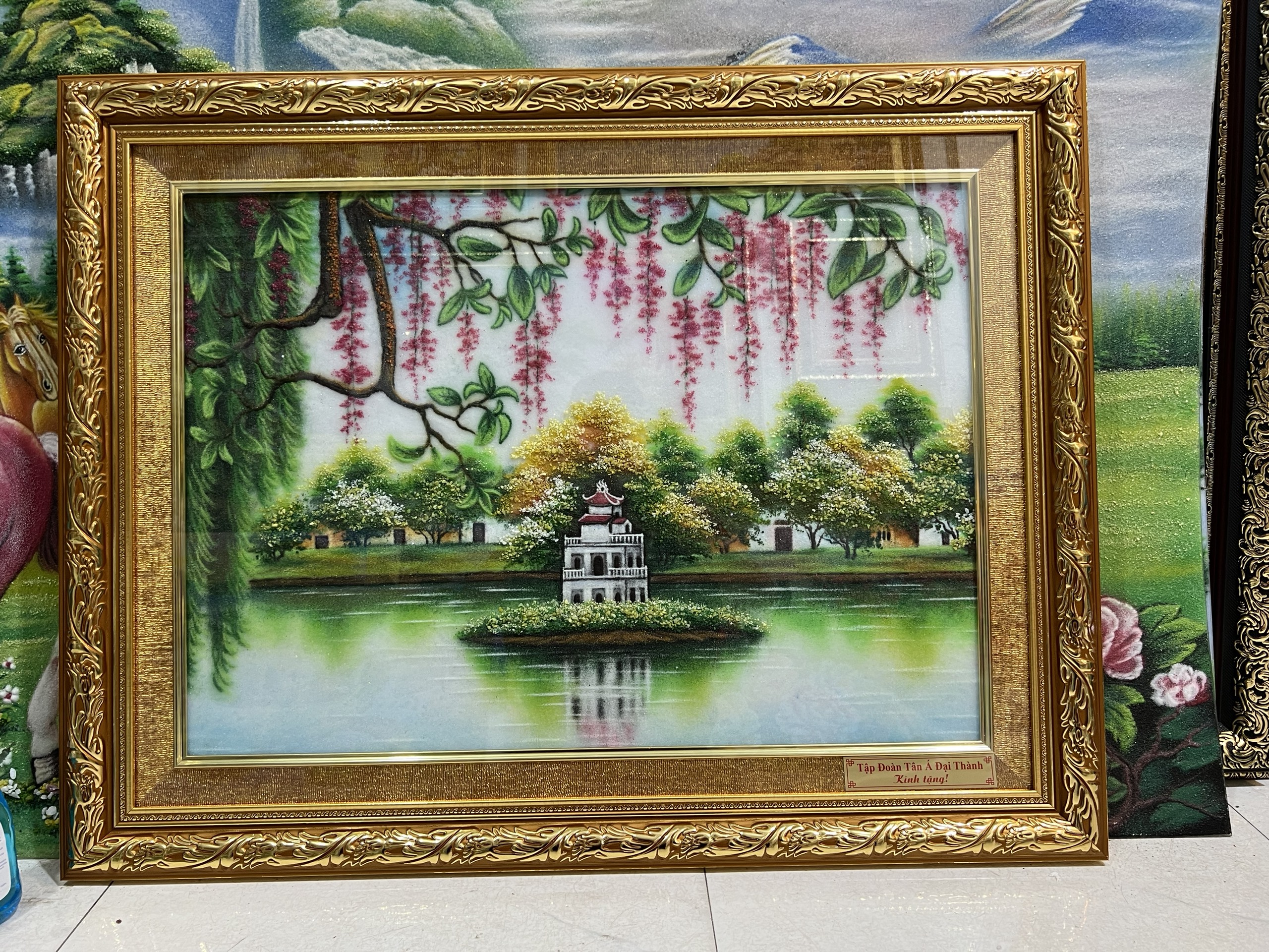 Tranh đá quý phố cổ hà nội V286