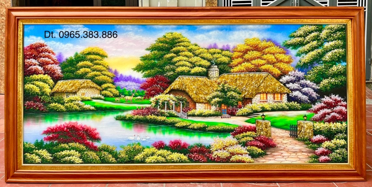 Tranh ngôi nhà hạnh phúc M102