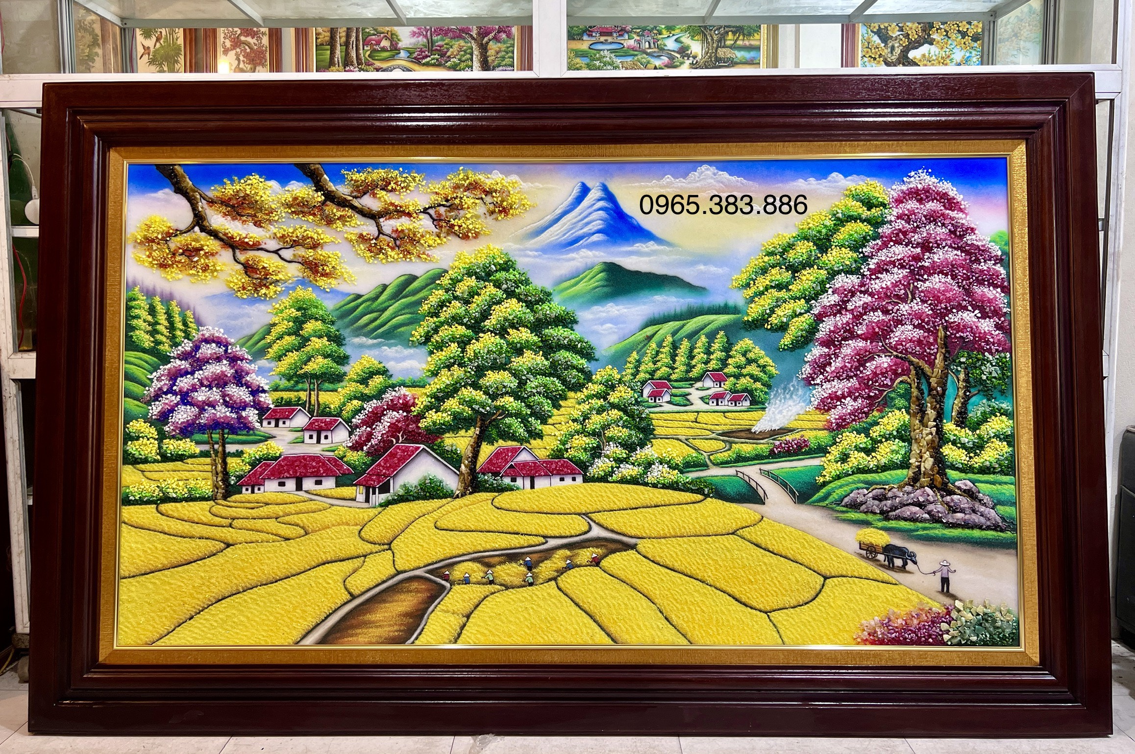 Tranh treo phòng khách tuyệt đẹp, mẫu mới nhất