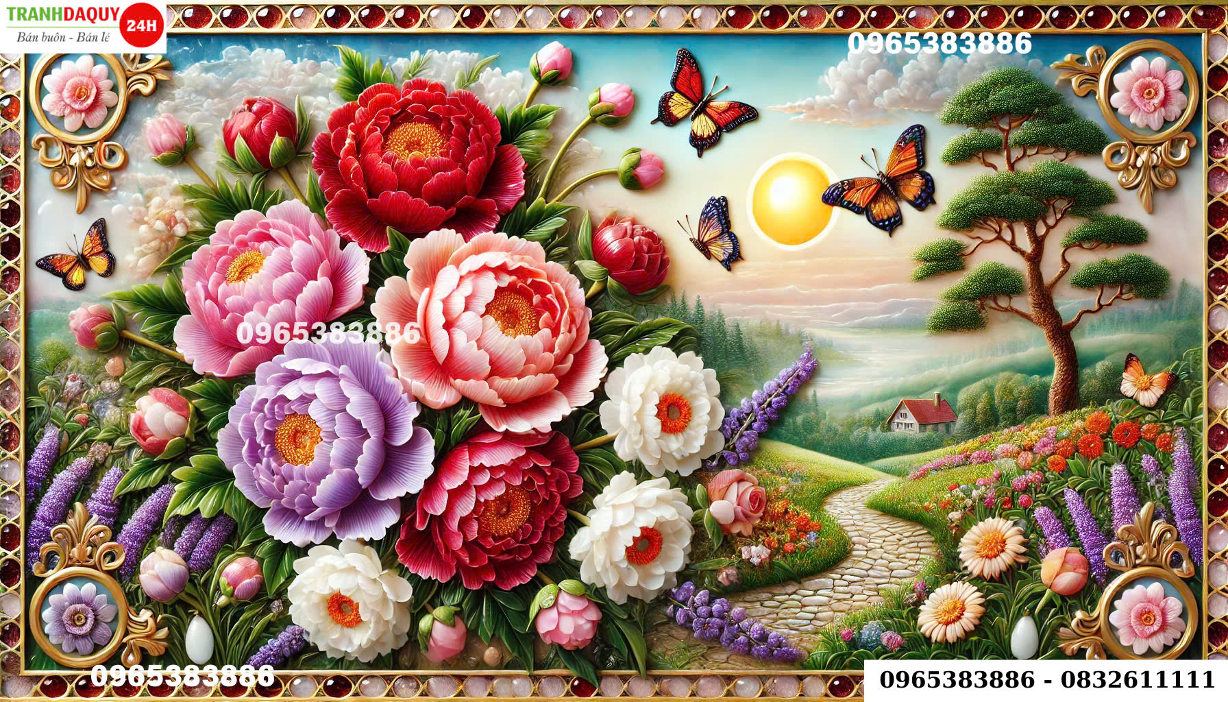 TRANH HOA MẪU ĐƠN ĐẸP NHẤT MD 02