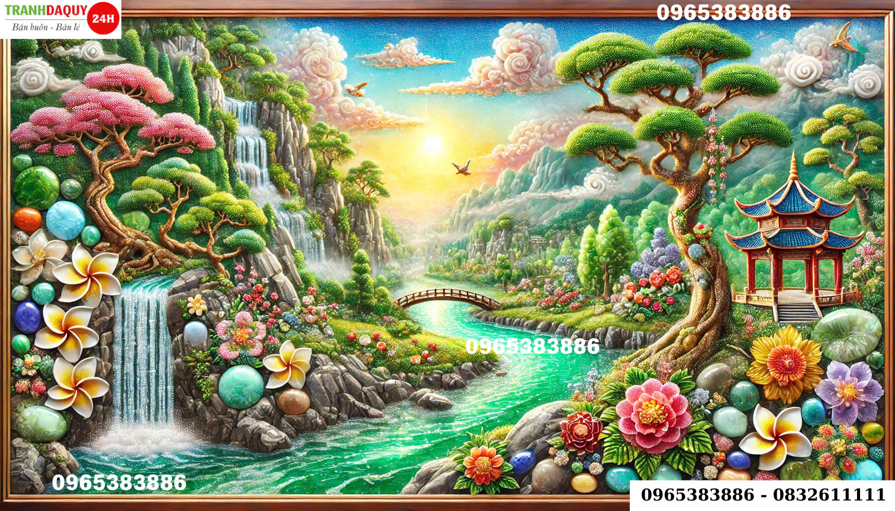 Mẫu tranh non nước mới đẹp nhất NN 01