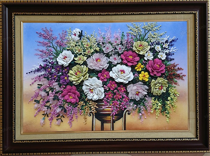 Tranh đá quý lãng hoa N21