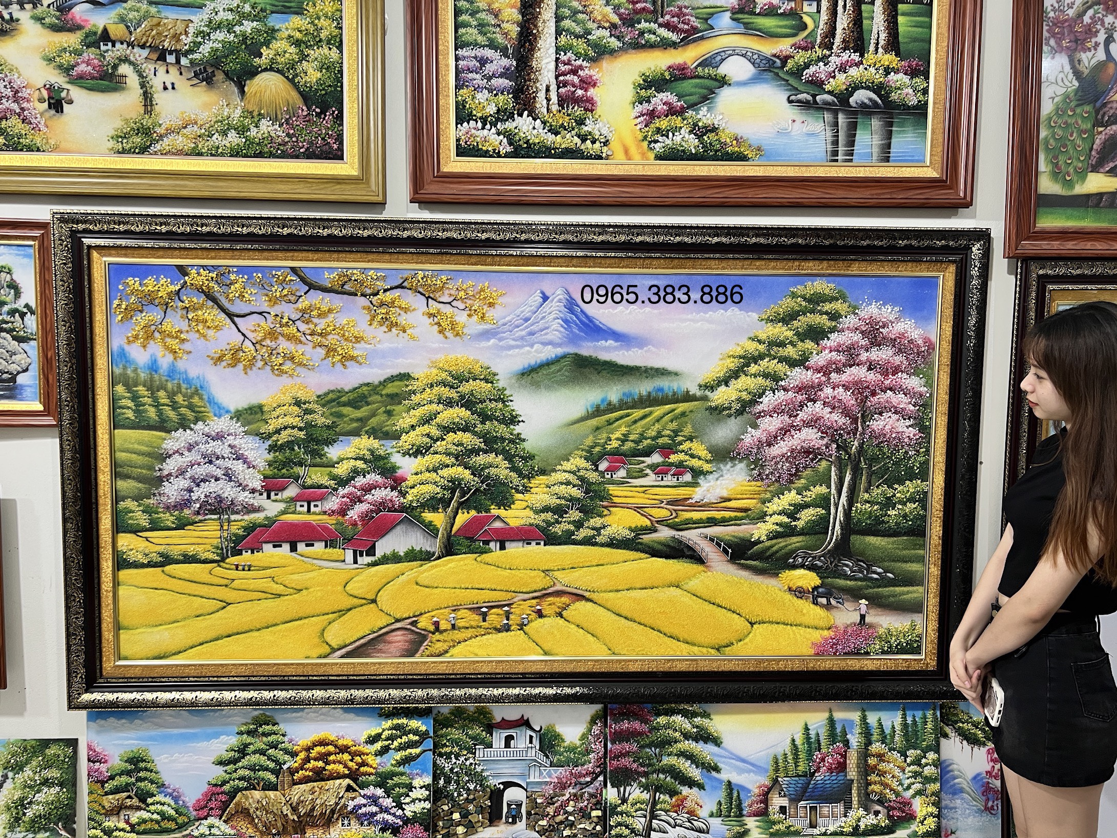 tranh đá quý giá rẻ